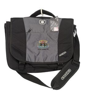 OGIO Upton Laptop Messenger Bag Black Model 417015 Des Moines Marathon Logo